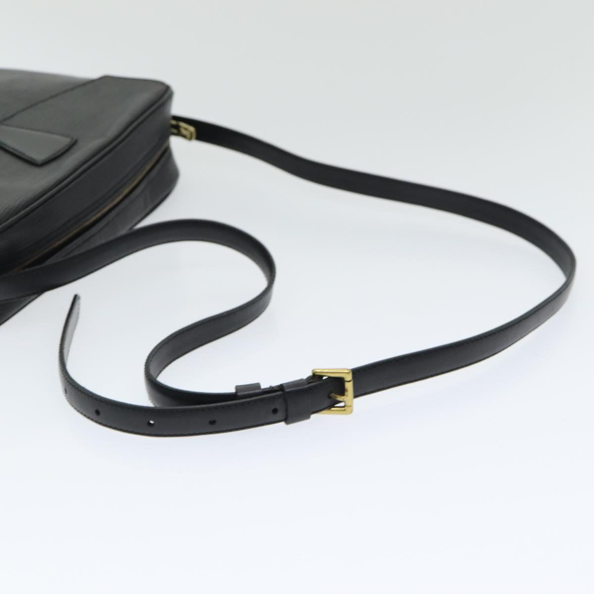 LOUIS VUITTON Epi Jeune Fille MM Shoulder Bag Black M52152 LV 84383
