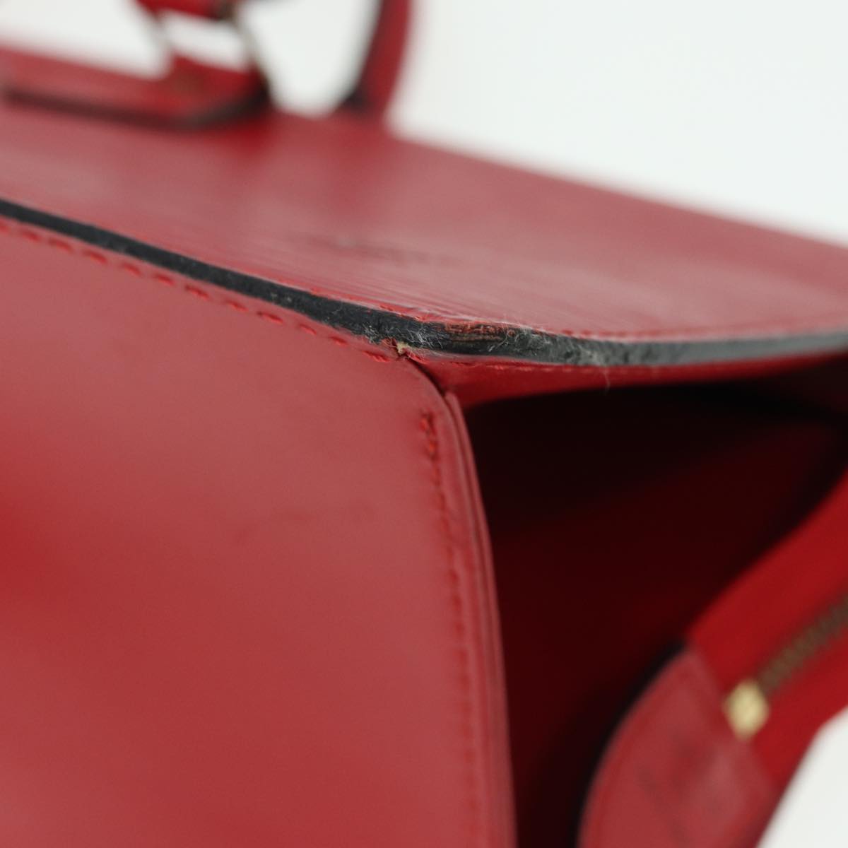LOUIS VUITTON Epi Sac Triangle Hand Bag Red M52097 LV 84385