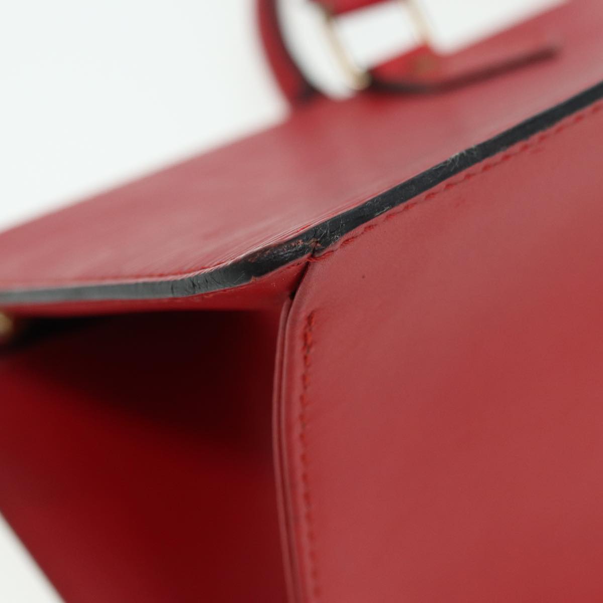LOUIS VUITTON Epi Sac Triangle Hand Bag Red M52097 LV 84385