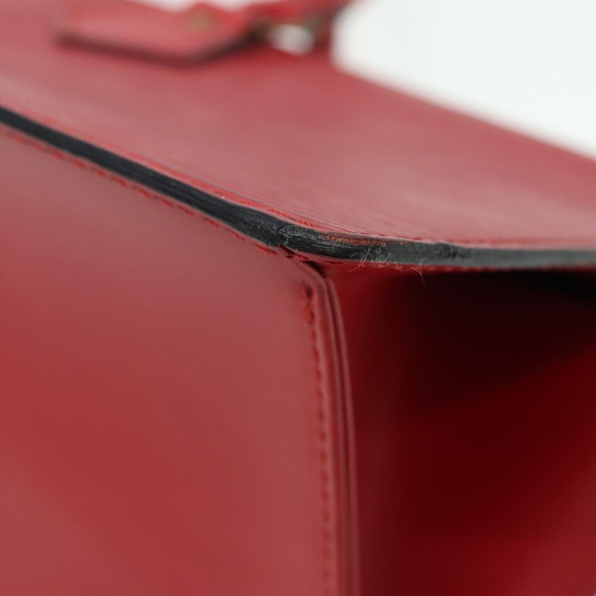 LOUIS VUITTON Epi Sac Triangle Hand Bag Red M52097 LV 84385