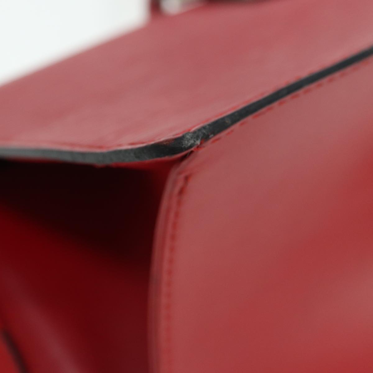 LOUIS VUITTON Epi Sac Triangle Hand Bag Red M52097 LV 84385