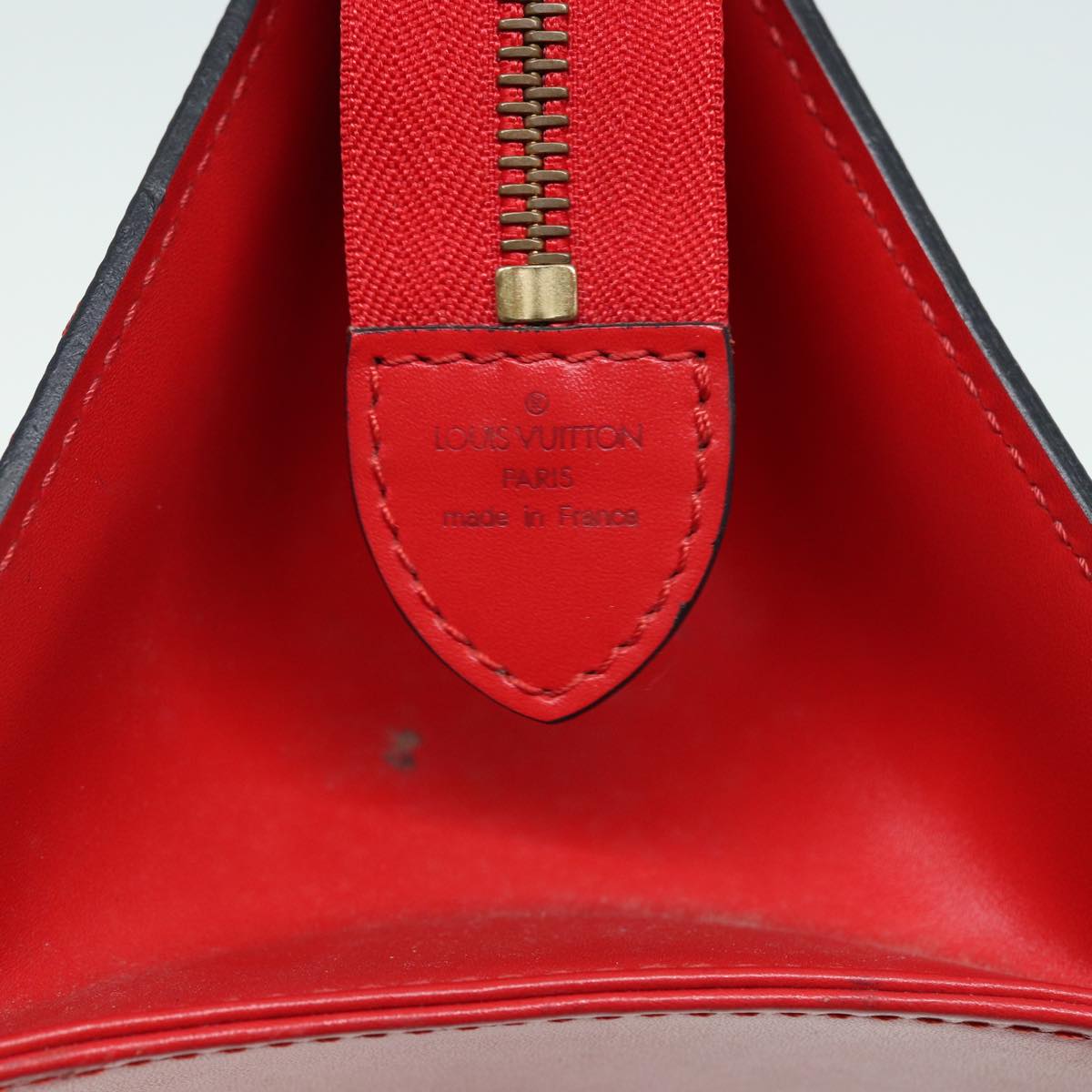 LOUIS VUITTON Epi Sac Triangle Hand Bag Red M52097 LV 84385