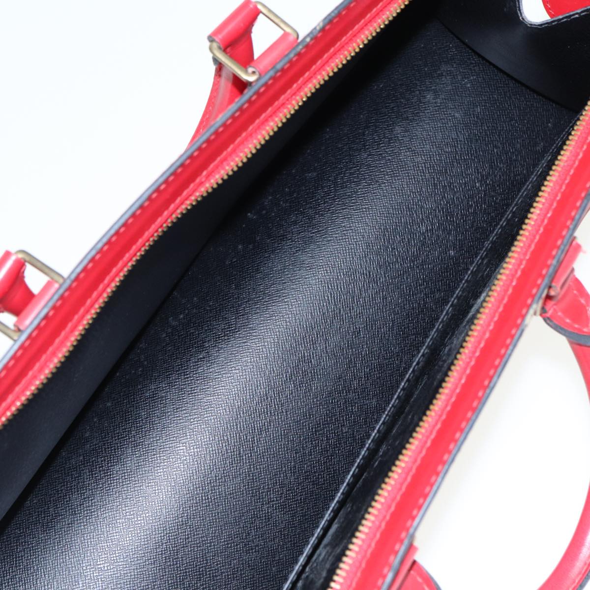 LOUIS VUITTON Epi Sac Triangle Hand Bag Red M52097 LV 84385