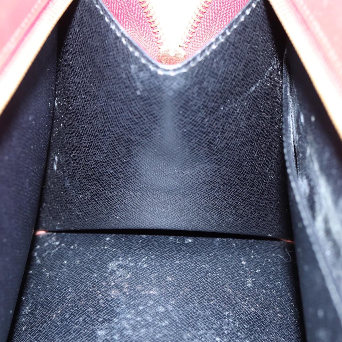 LOUIS VUITTON Epi Sac Triangle Hand Bag Red M52097 LV 84385