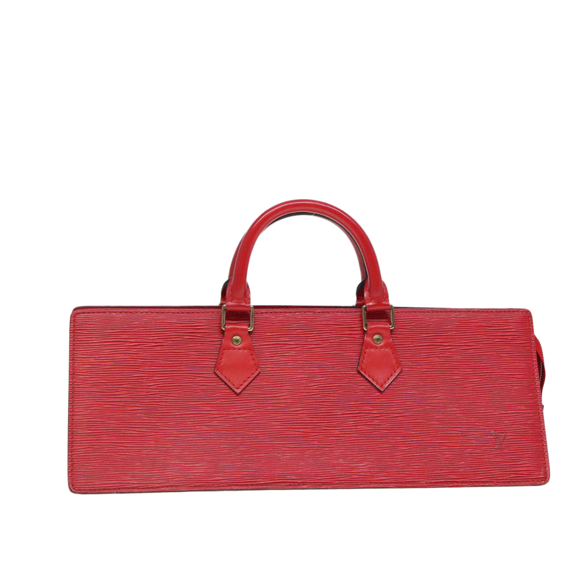 LOUIS VUITTON Epi Sac Triangle Hand Bag Red M52097 LV 84385