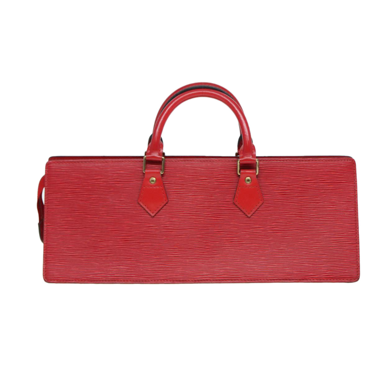 LOUIS VUITTON Epi Sac Triangle Hand Bag Red M52097 LV 84385