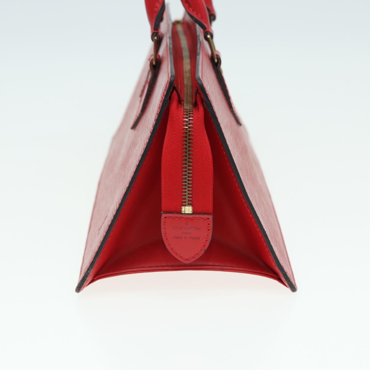 LOUIS VUITTON Epi Sac Triangle Hand Bag Red M52097 LV 84385