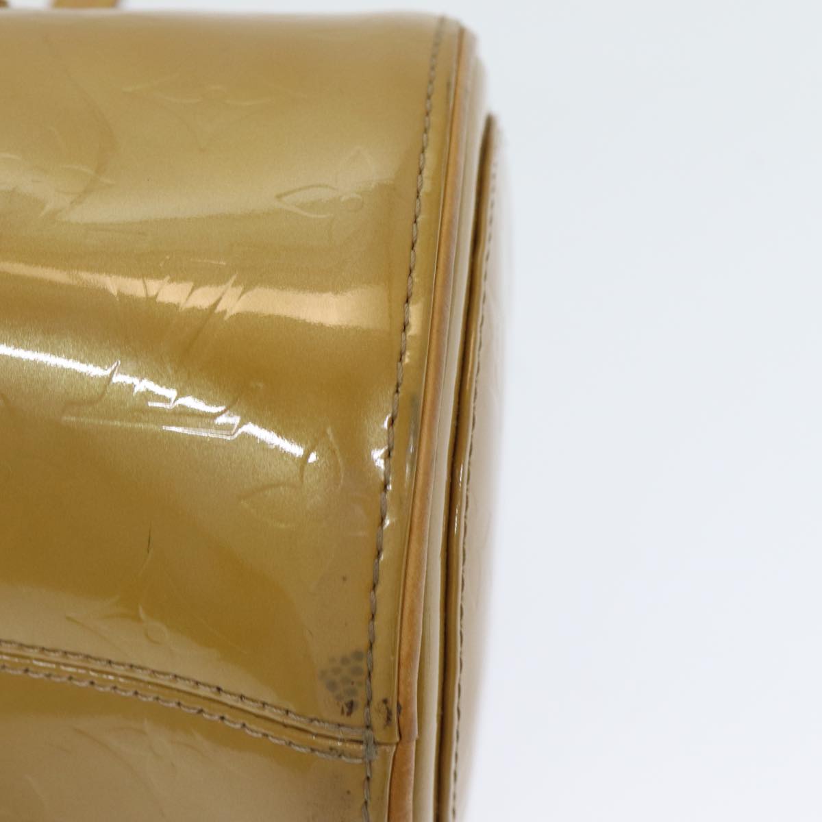 LOUIS VUITTON Monogram Vernis Bedford Hand Bag Noisette M91329 LV 84387