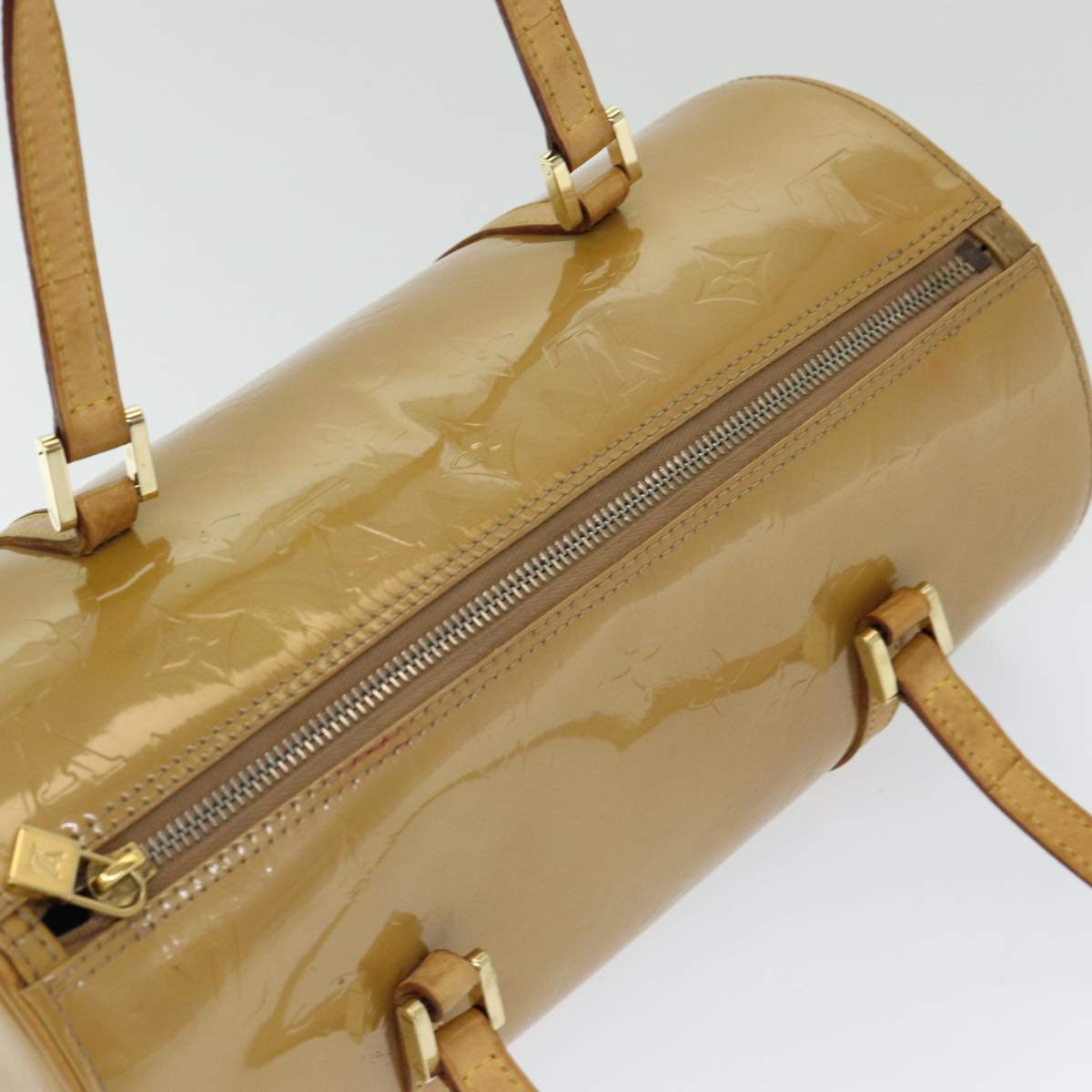 LOUIS VUITTON Monogram Vernis Bedford Hand Bag Noisette M91329 LV 84387