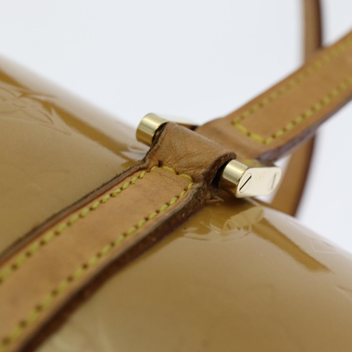 LOUIS VUITTON Monogram Vernis Bedford Hand Bag Noisette M91329 LV 84387