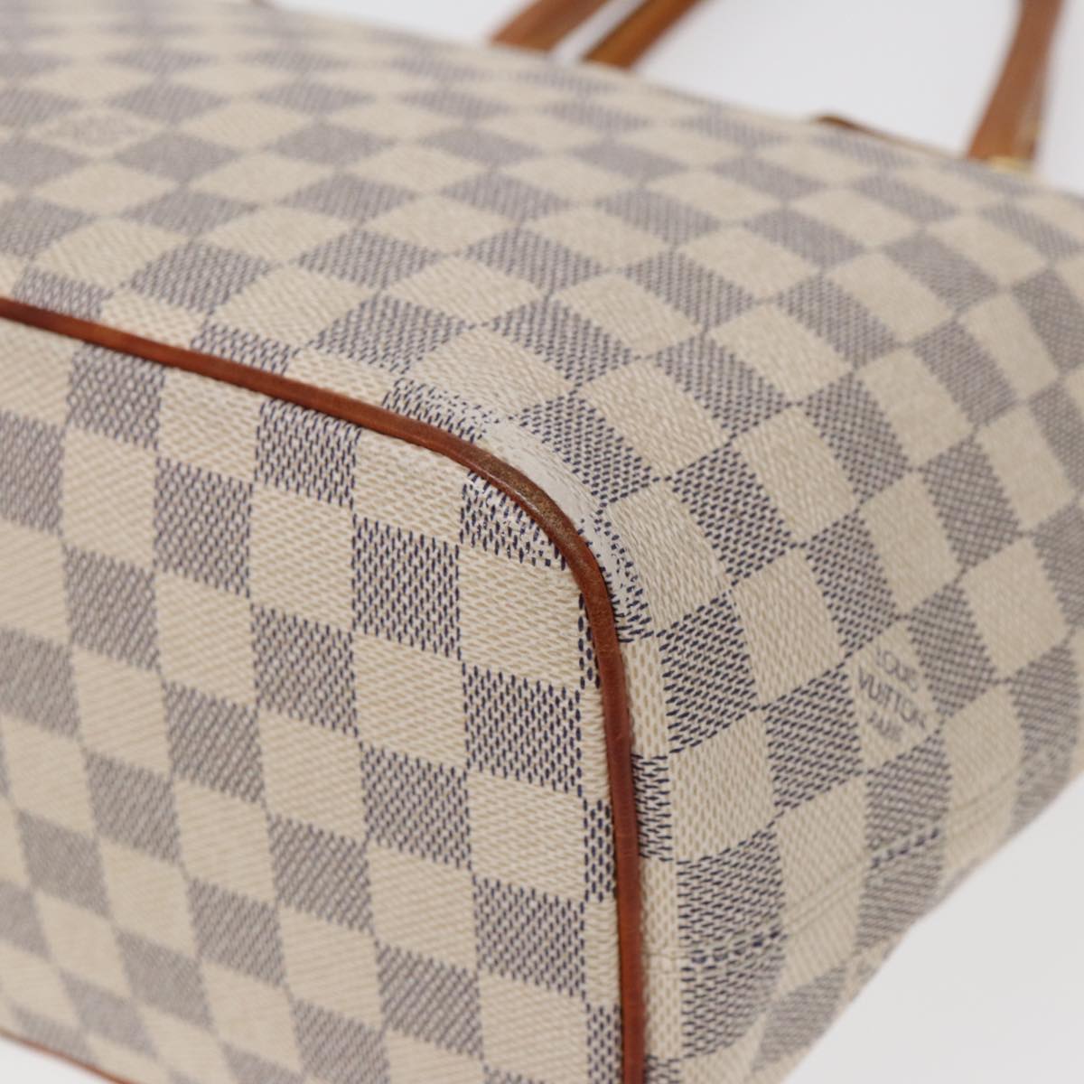 LOUIS VUITTON Damier Azur Saleya PM Tote Bag N51186 LV 84394