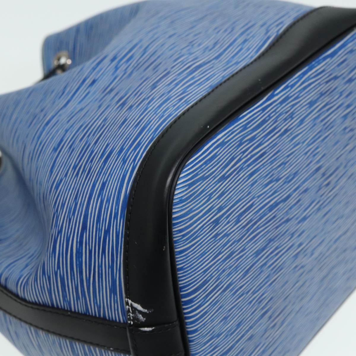 LOUIS VUITTON Epi Denim Petit Noe Shoulder Bag Blue M54636 LV 84402