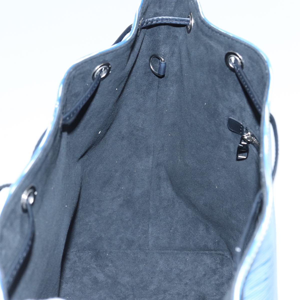 LOUIS VUITTON Epi Denim Petit Noe Shoulder Bag Blue M54636 LV 84402