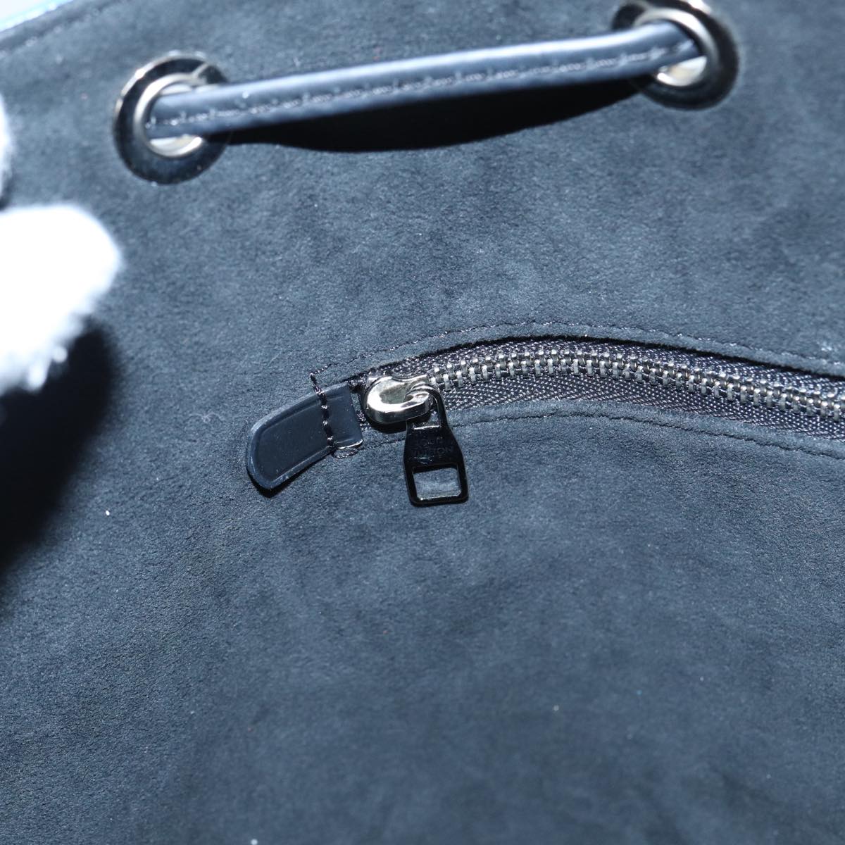 LOUIS VUITTON Epi Denim Petit Noe Shoulder Bag Blue M54636 LV 84402
