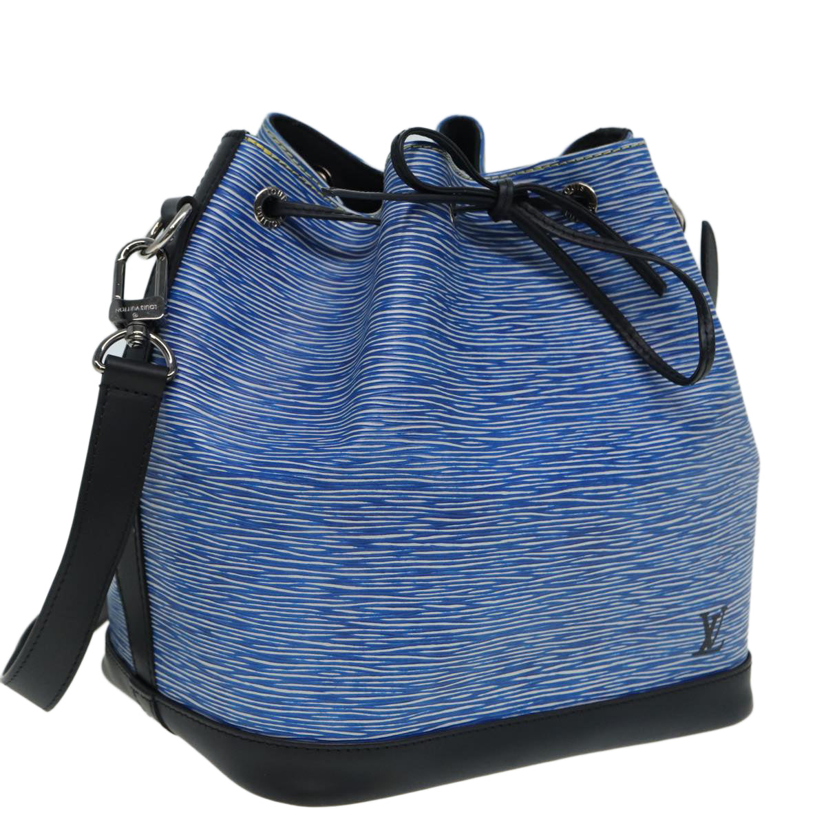LOUIS VUITTON Epi Denim Petit Noe Shoulder Bag Blue M54636 LV 84402
