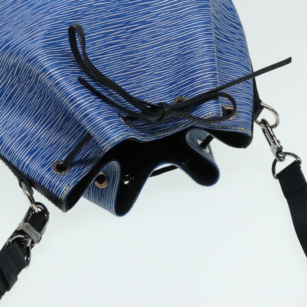 LOUIS VUITTON Epi Denim Petit Noe Shoulder Bag Blue M54636 LV 84402
