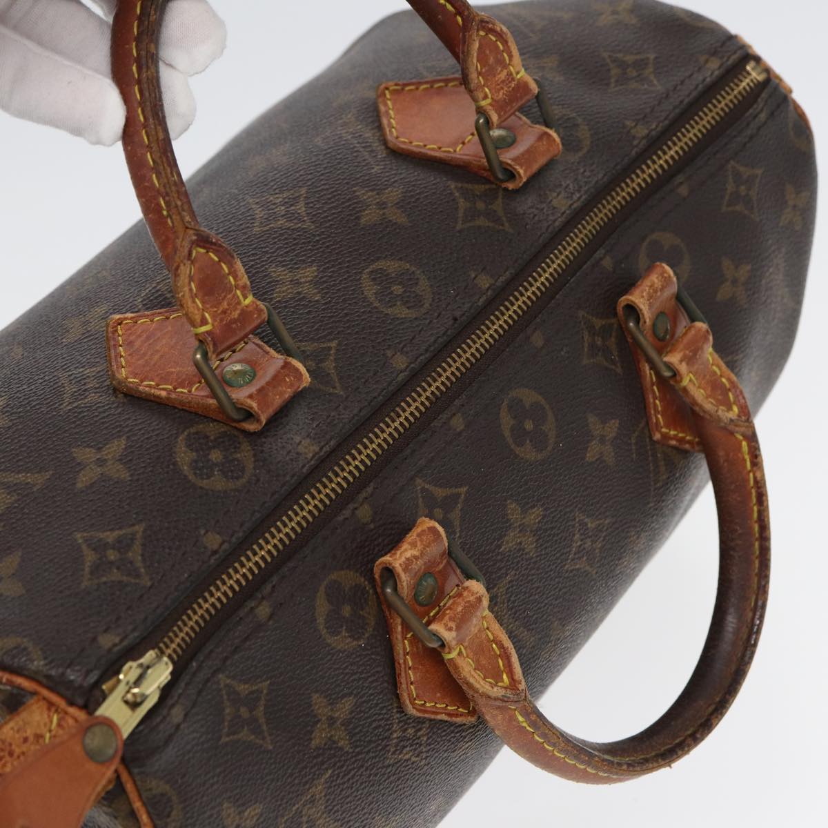 LOUIS VUITTON Monogram Speedy 30 Hand Bag M41526 LV 84409