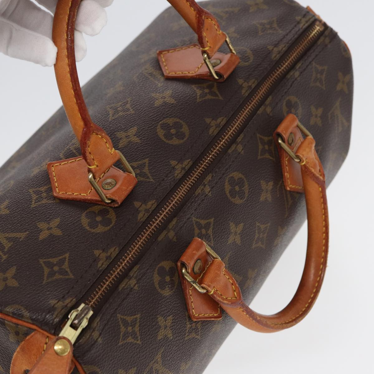 LOUIS VUITTON Monogram Speedy 30 Hand Bag M41526 LV 84410