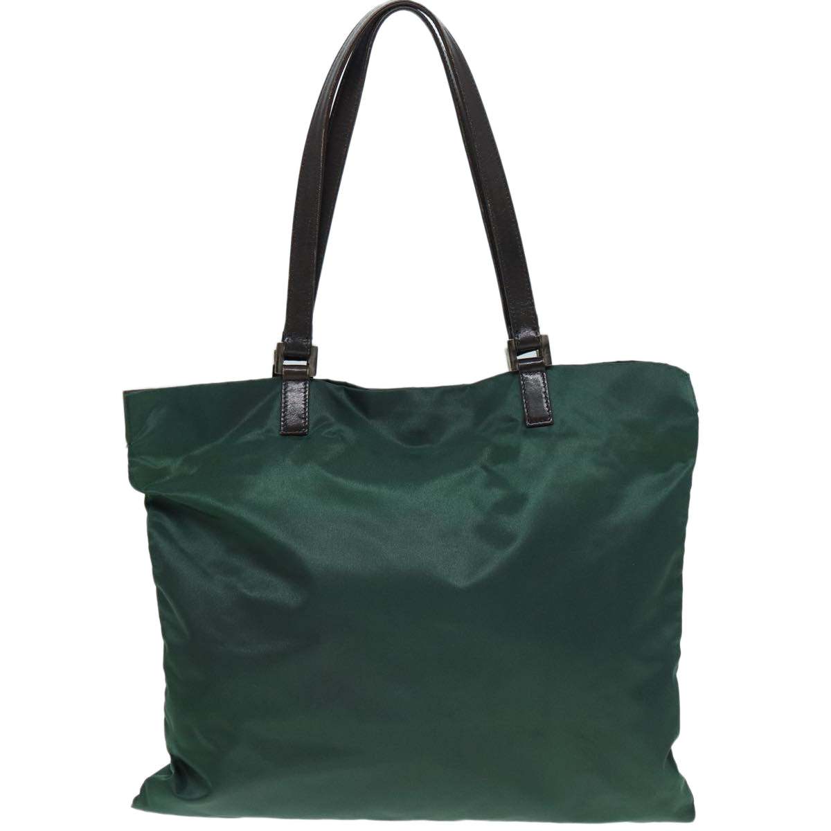 Luxury Fendi Tote Bag Nylon Leather Green Brown84445