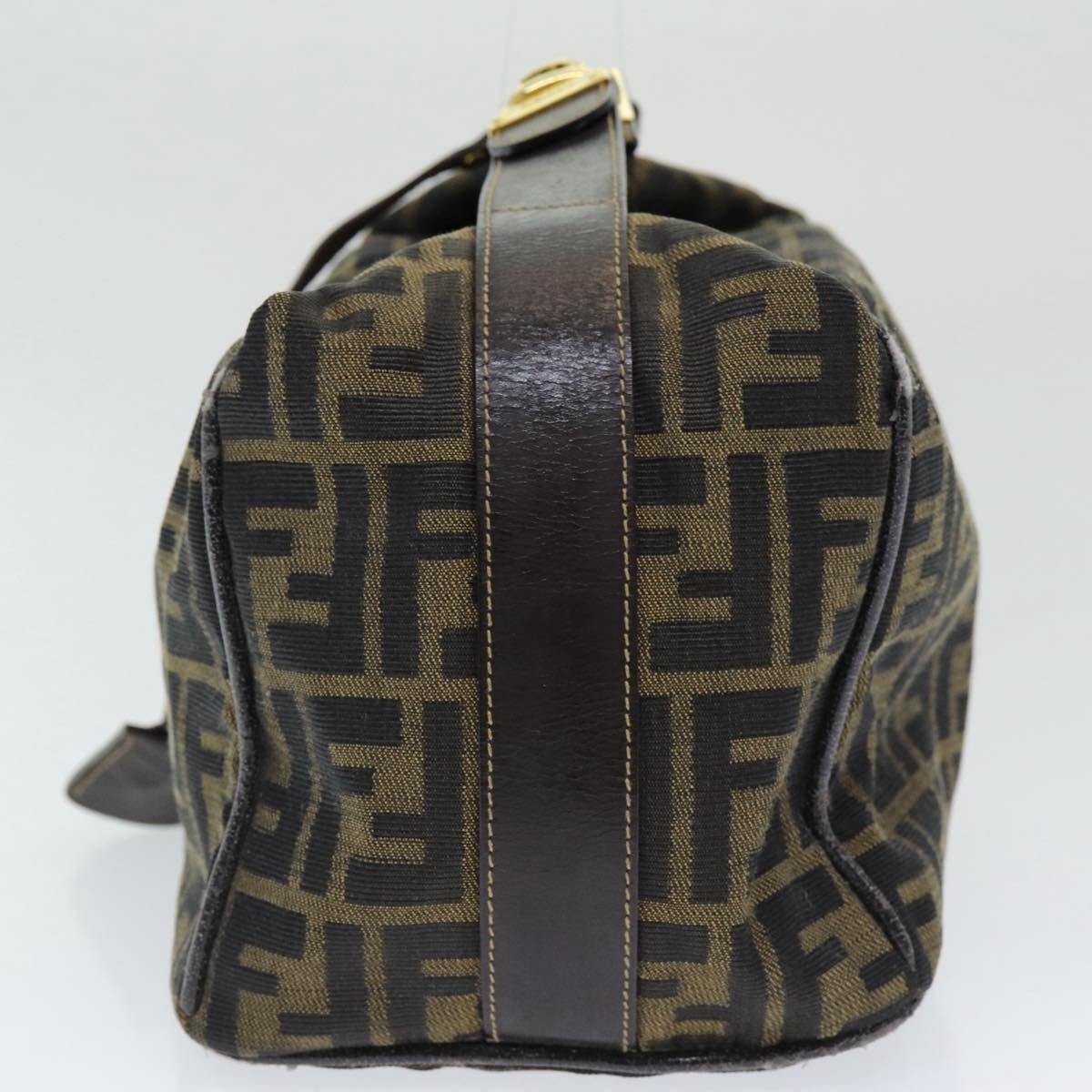 Luxury Fendi Zucca Canvas Vanity Pouch Brown Black84448