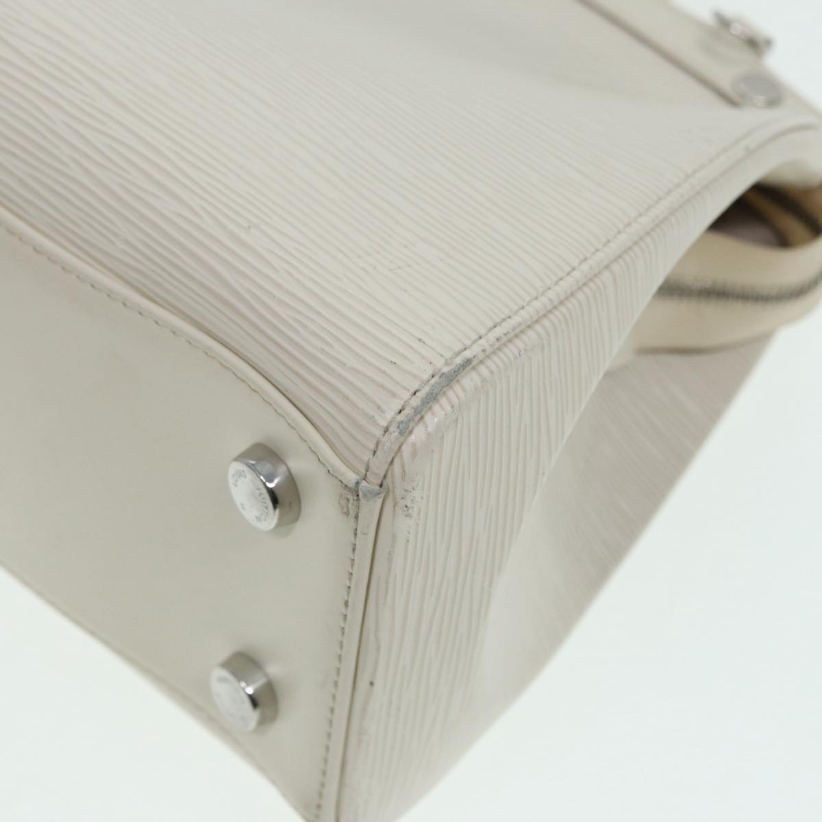 LOUIS VUITTON Epi Blair MM Hand Bag 2way White Yvoire M40330 LV 84482