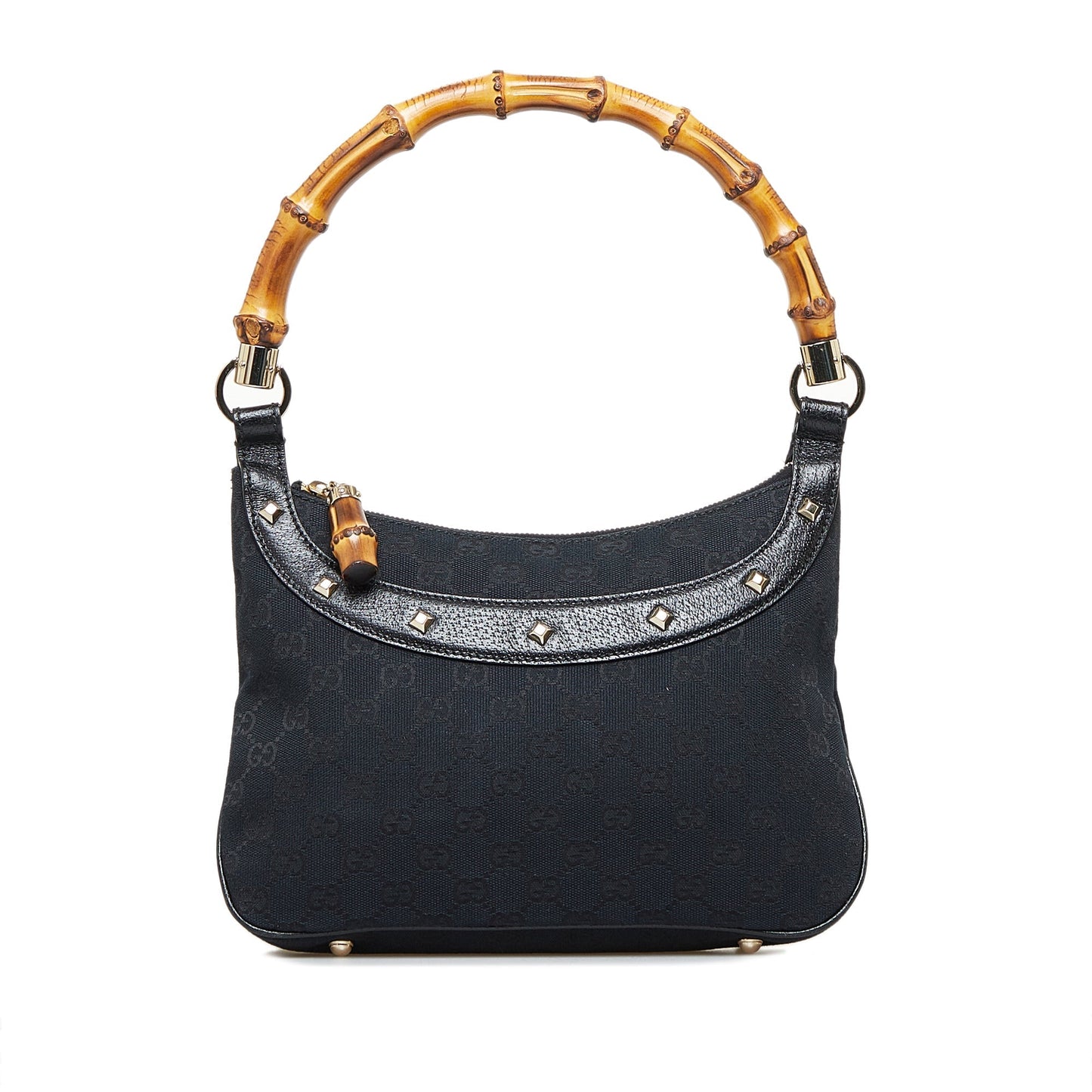 Luxury Gucci GG Canvas Bamboo Anita Handbag