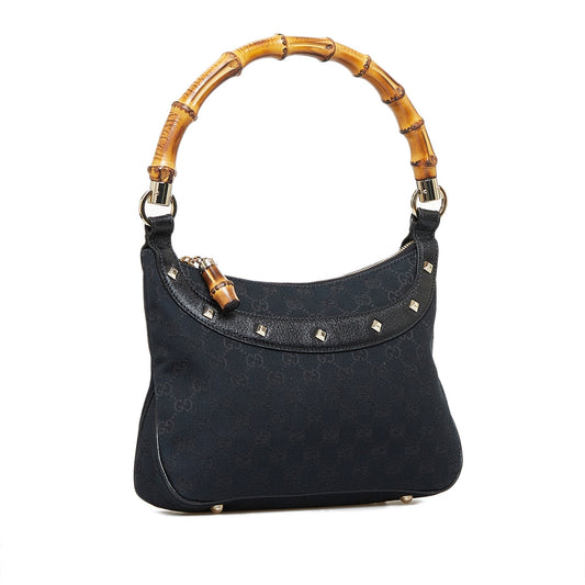 Luxury Gucci GG Canvas Bamboo Anita Handbag