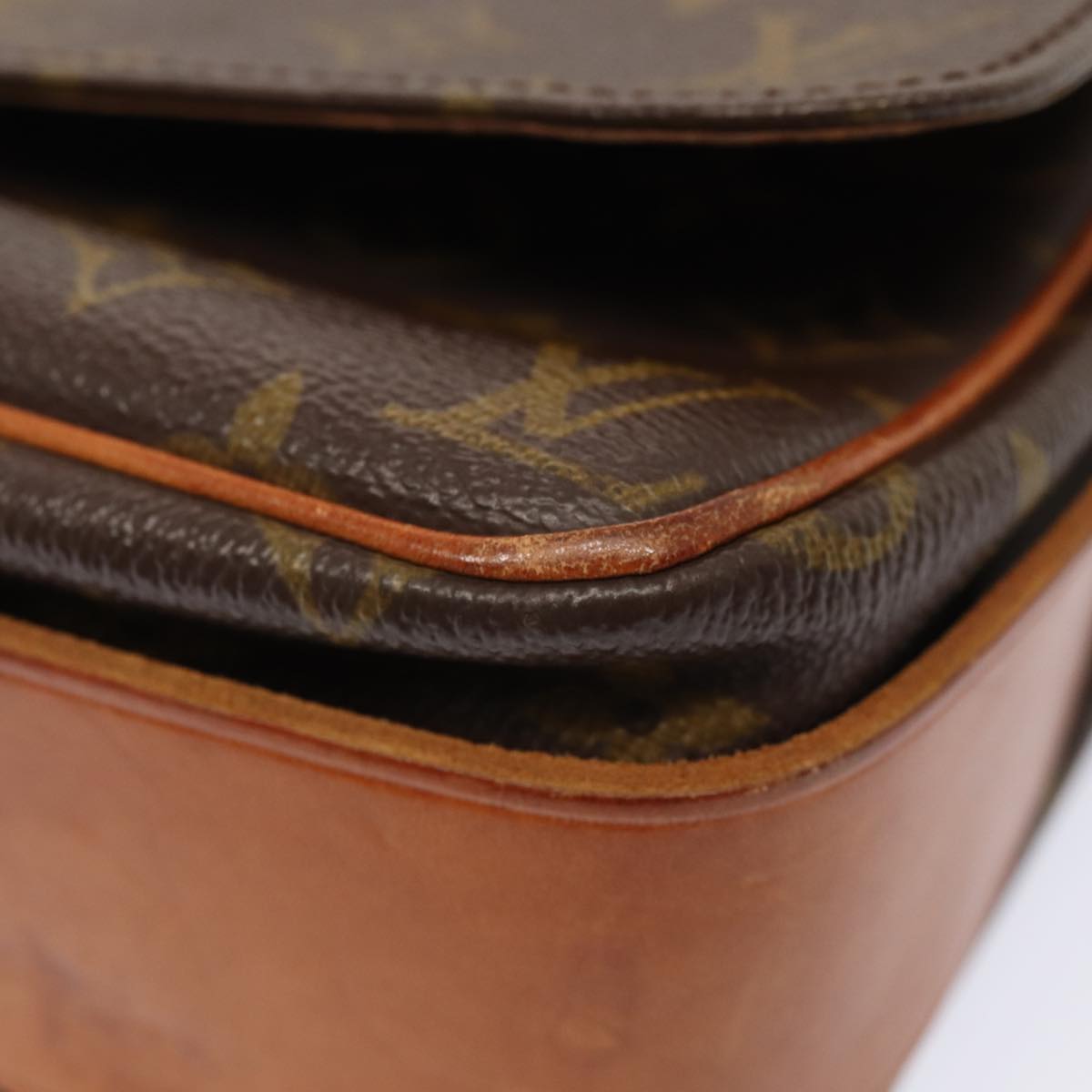 LOUIS VUITTON Monogram Cartouchiere GM Shoulder Bag Vintage M51252 LV 84505