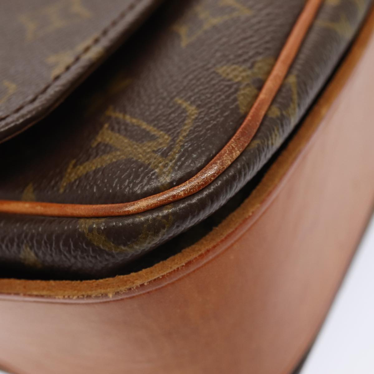 LOUIS VUITTON Monogram Cartouchiere GM Shoulder Bag Vintage M51252 LV 84505