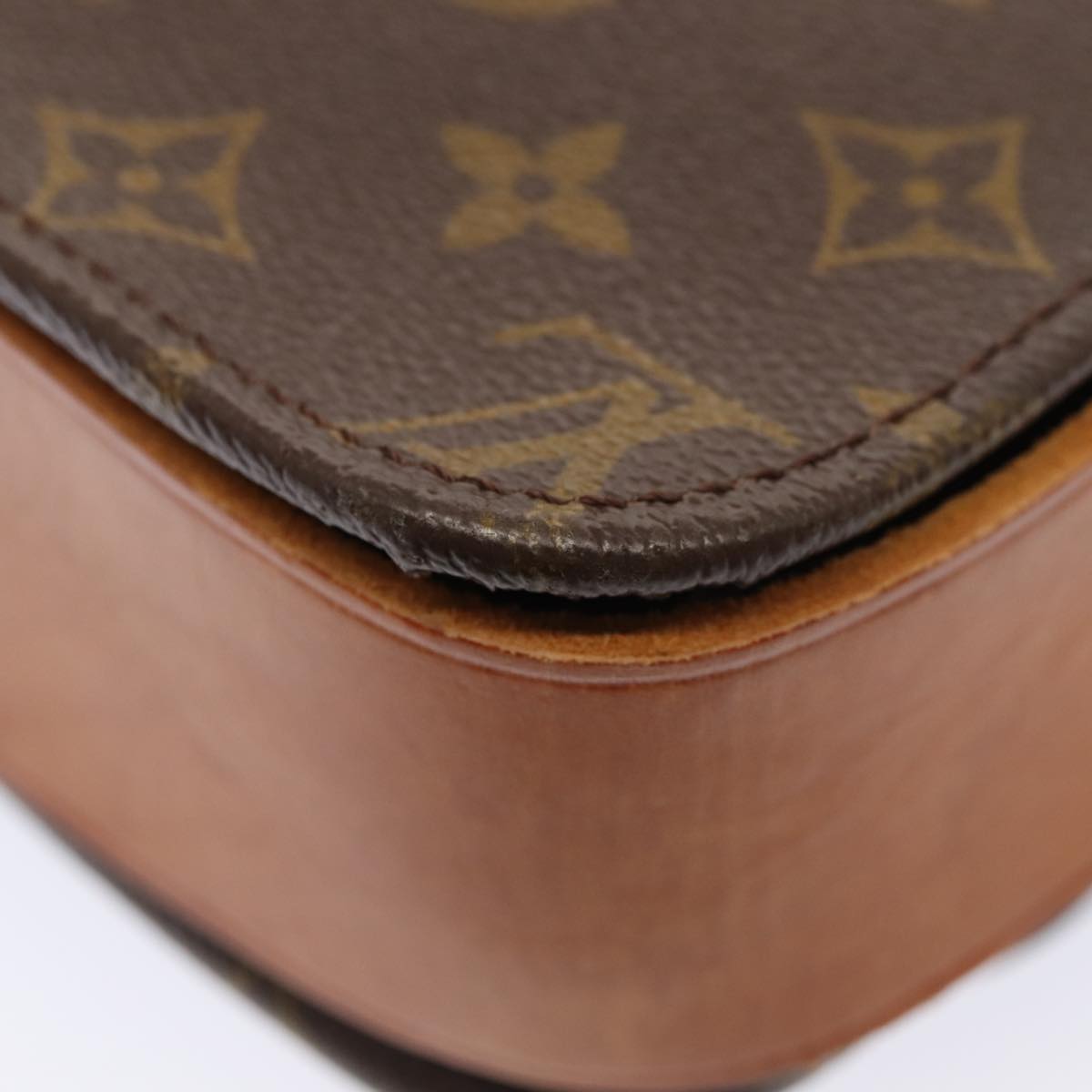 LOUIS VUITTON Monogram Cartouchiere GM Shoulder Bag Vintage M51252 LV 84505