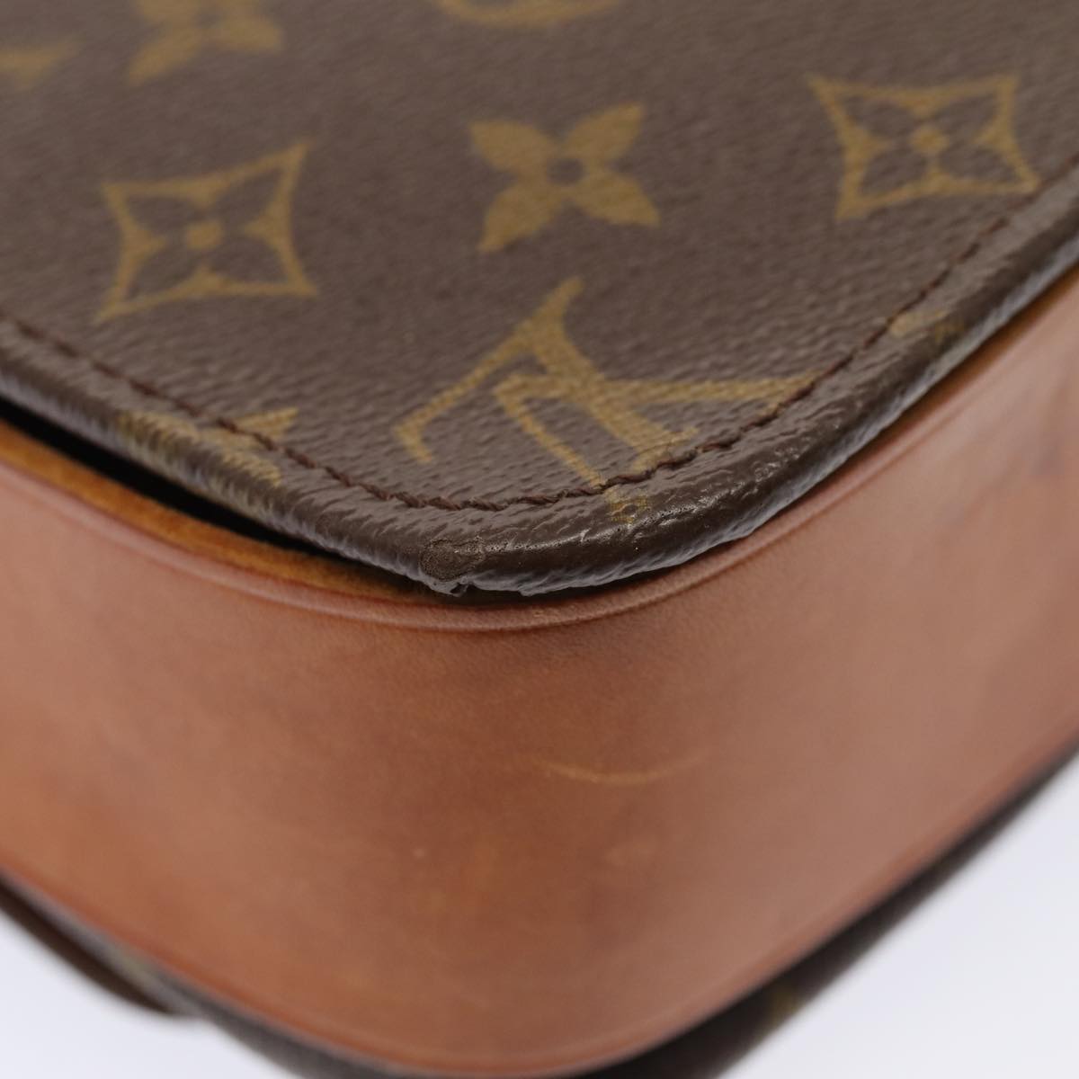 LOUIS VUITTON Monogram Cartouchiere GM Shoulder Bag Vintage M51252 LV 84505