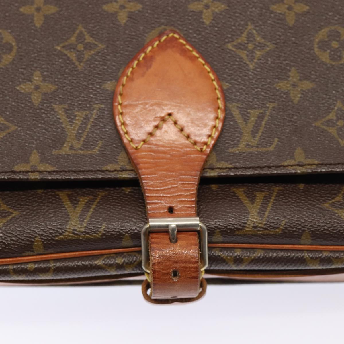 LOUIS VUITTON Monogram Cartouchiere GM Shoulder Bag Vintage M51252 LV 84505