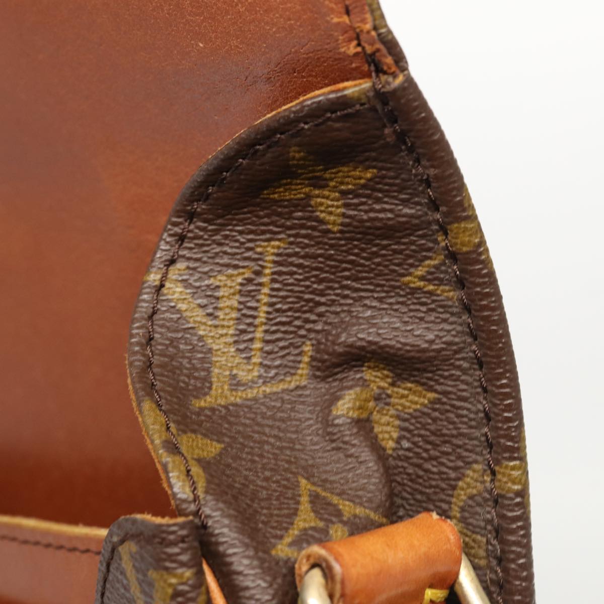 LOUIS VUITTON Monogram Cartouchiere GM Shoulder Bag Vintage M51252 LV 84505