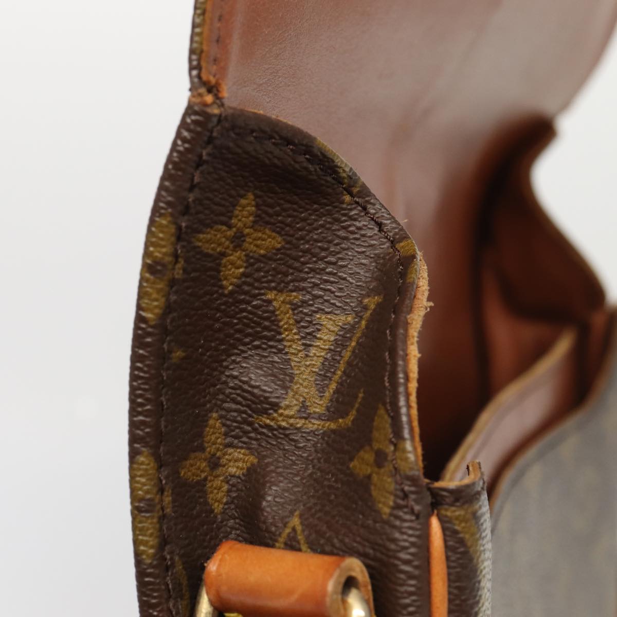 LOUIS VUITTON Monogram Cartouchiere GM Shoulder Bag Vintage M51252 LV 84505