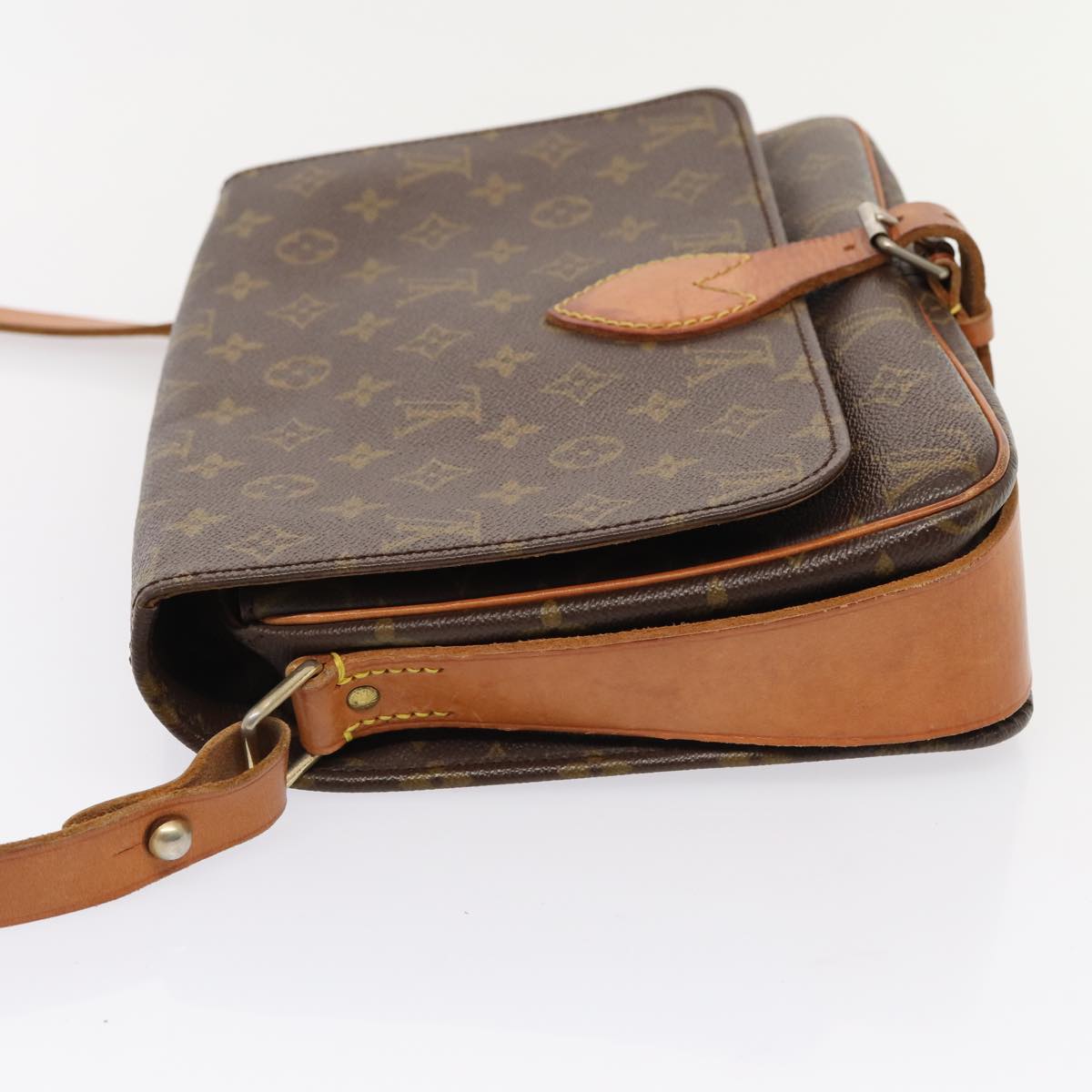 LOUIS VUITTON Monogram Cartouchiere GM Shoulder Bag Vintage M51252 LV 84505