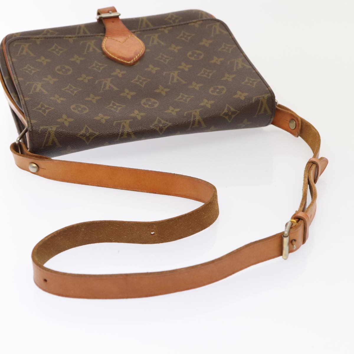 LOUIS VUITTON Monogram Cartouchiere GM Shoulder Bag Vintage M51252 LV 84505