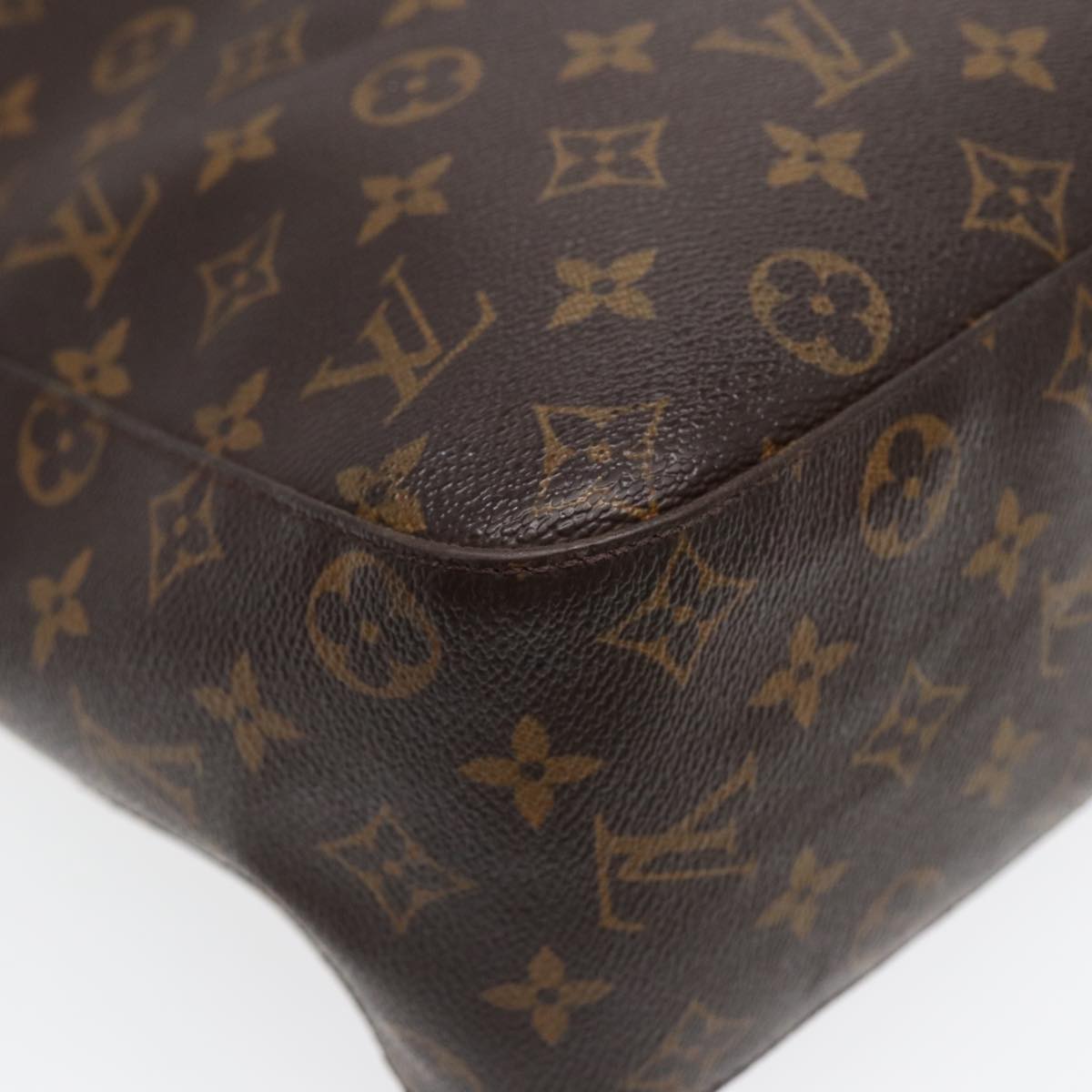 LOUIS VUITTON Monogram Looping GM Shoulder Bag M51145 LV 84522