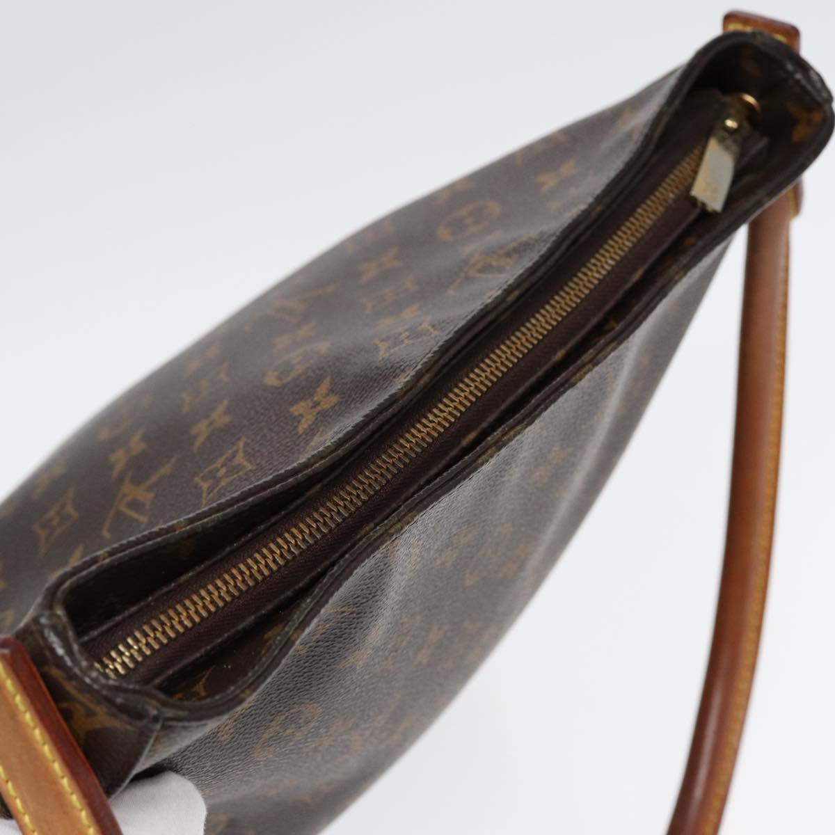 LOUIS VUITTON Monogram Looping GM Shoulder Bag M51145 LV 84522