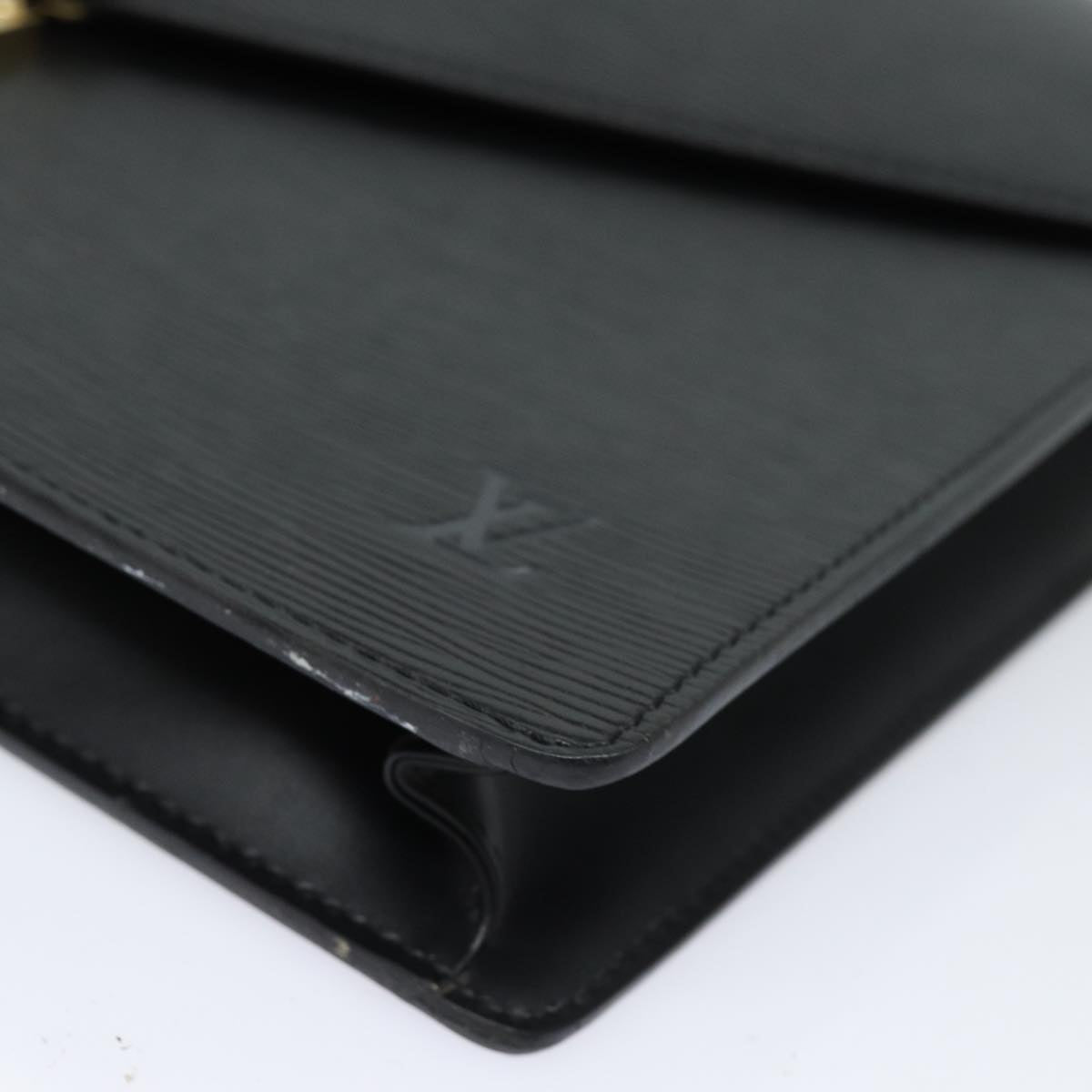 LOUIS VUITTON Epi Porte Documents Bandouliere Black M54462 LV 84523
