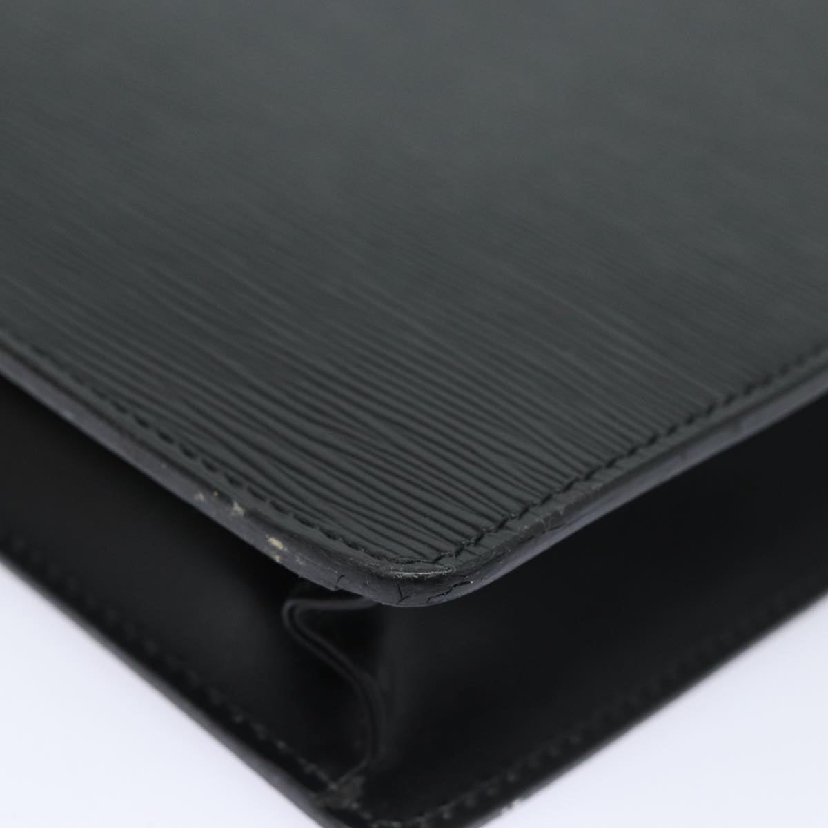 LOUIS VUITTON Epi Porte Documents Bandouliere Black M54462 LV 84523