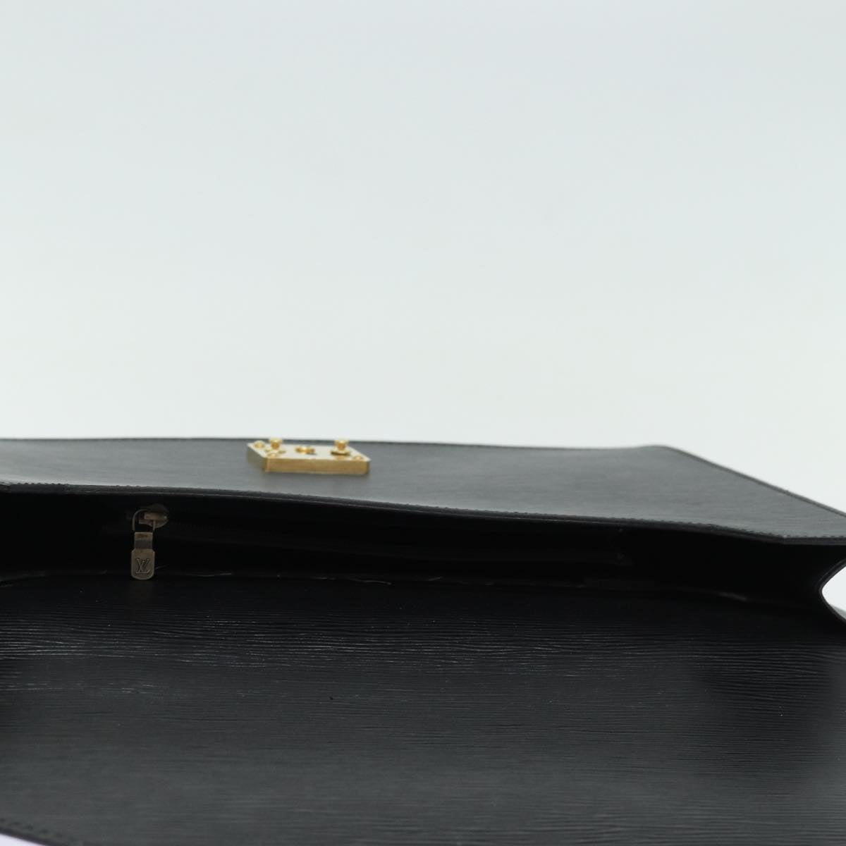 LOUIS VUITTON Epi Porte Documents Bandouliere Black M54462 LV 84523