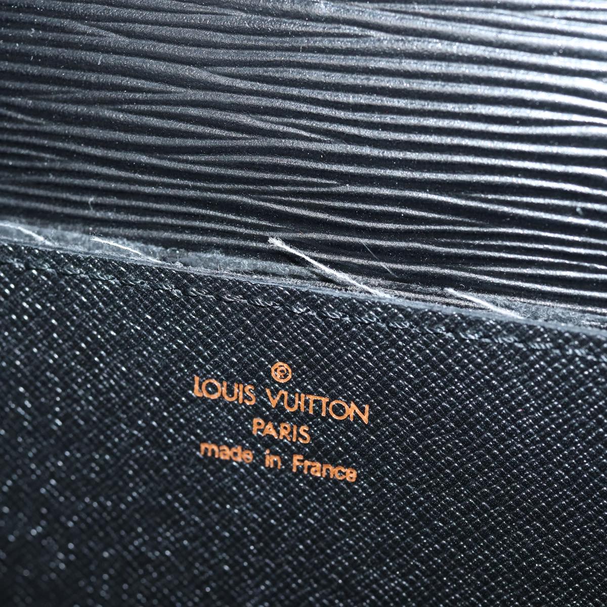 LOUIS VUITTON Epi Porte Documents Bandouliere Black M54462 LV 84523