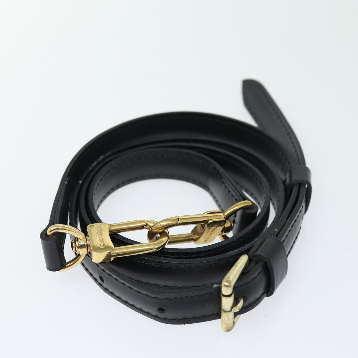 LOUIS VUITTON Epi Porte Documents Bandouliere Black M54462 LV 84523