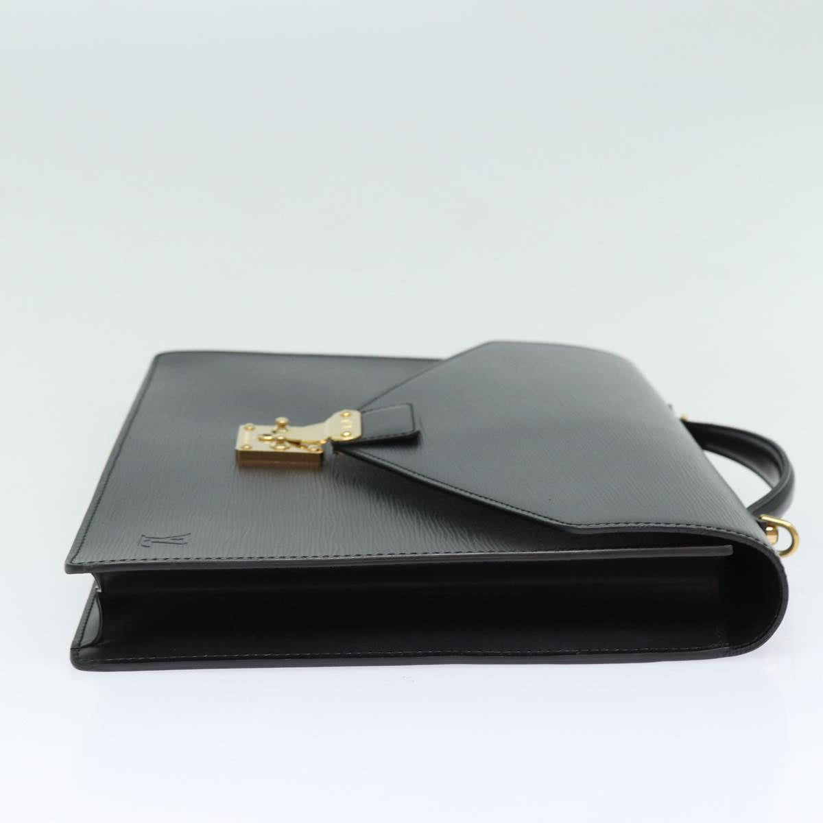 LOUIS VUITTON Epi Porte Documents Bandouliere Black M54462 LV 84523
