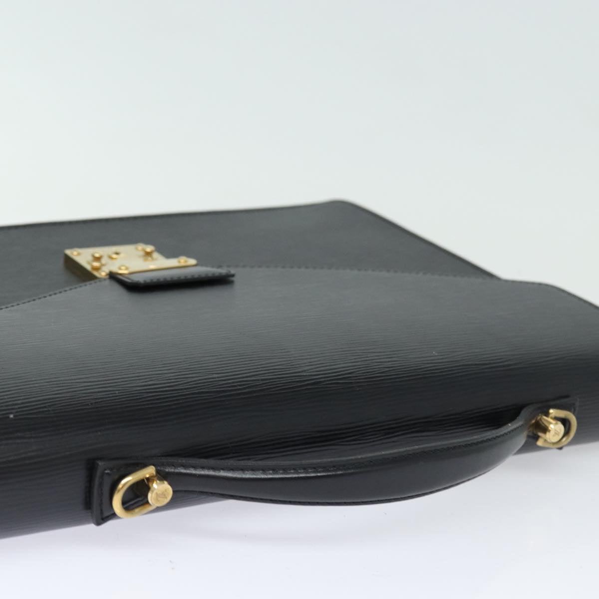 LOUIS VUITTON Epi Porte Documents Bandouliere Black M54462 LV 84523