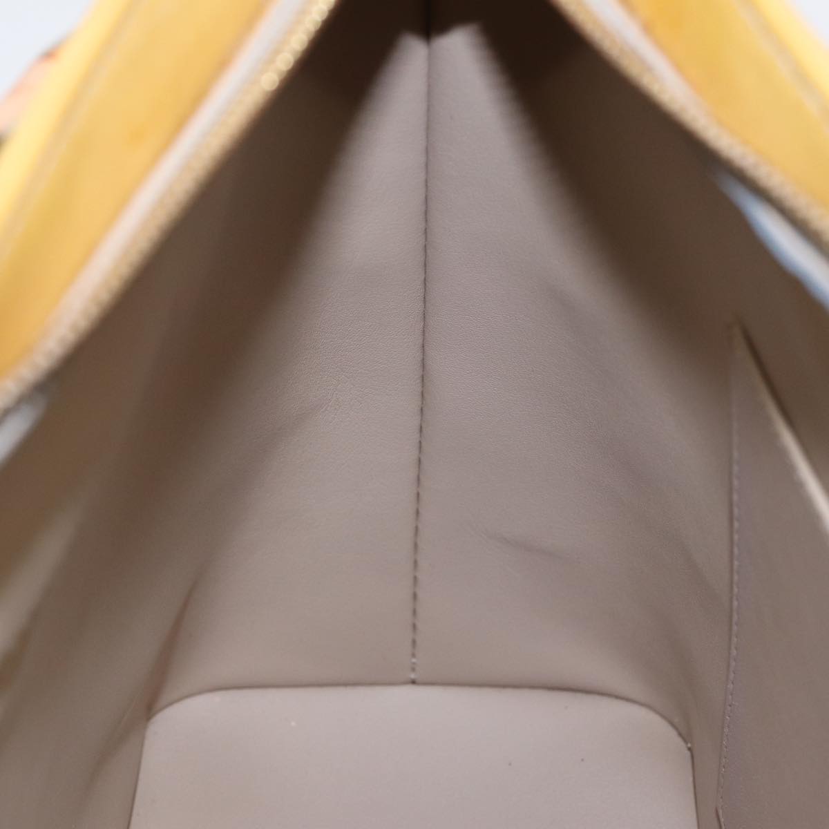 LOUIS VUITTON Monogram Vernis Houston Hand Bag Beige M91004 LV 84536