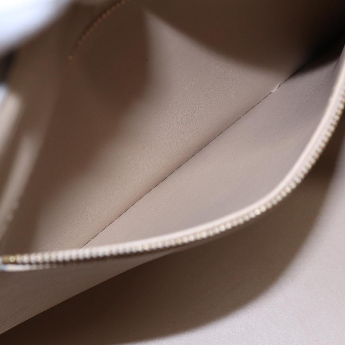 LOUIS VUITTON Monogram Vernis Houston Hand Bag Beige M91004 LV 84536