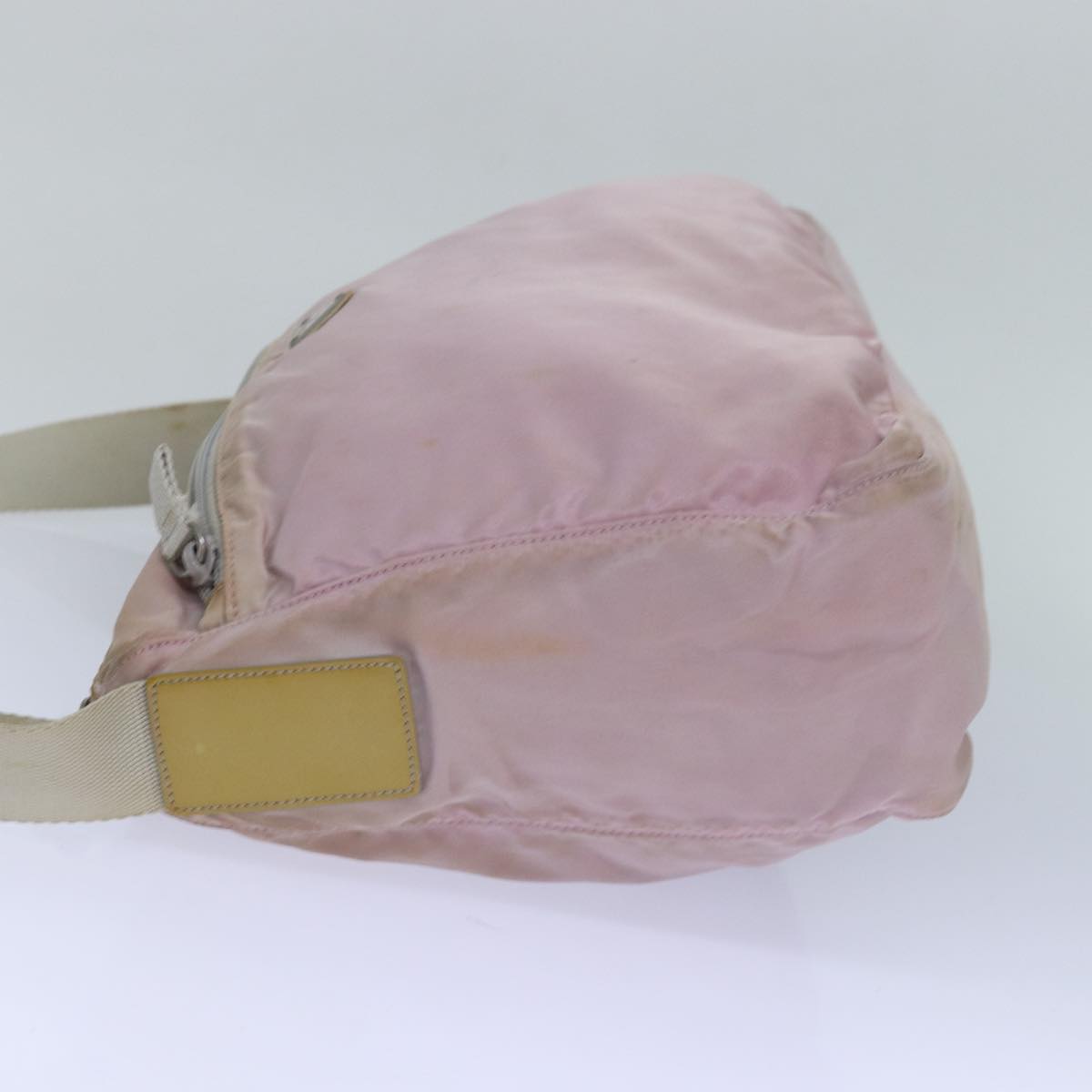 Luxury Prada Shoulder Bag Nylon Pink Silver  84543