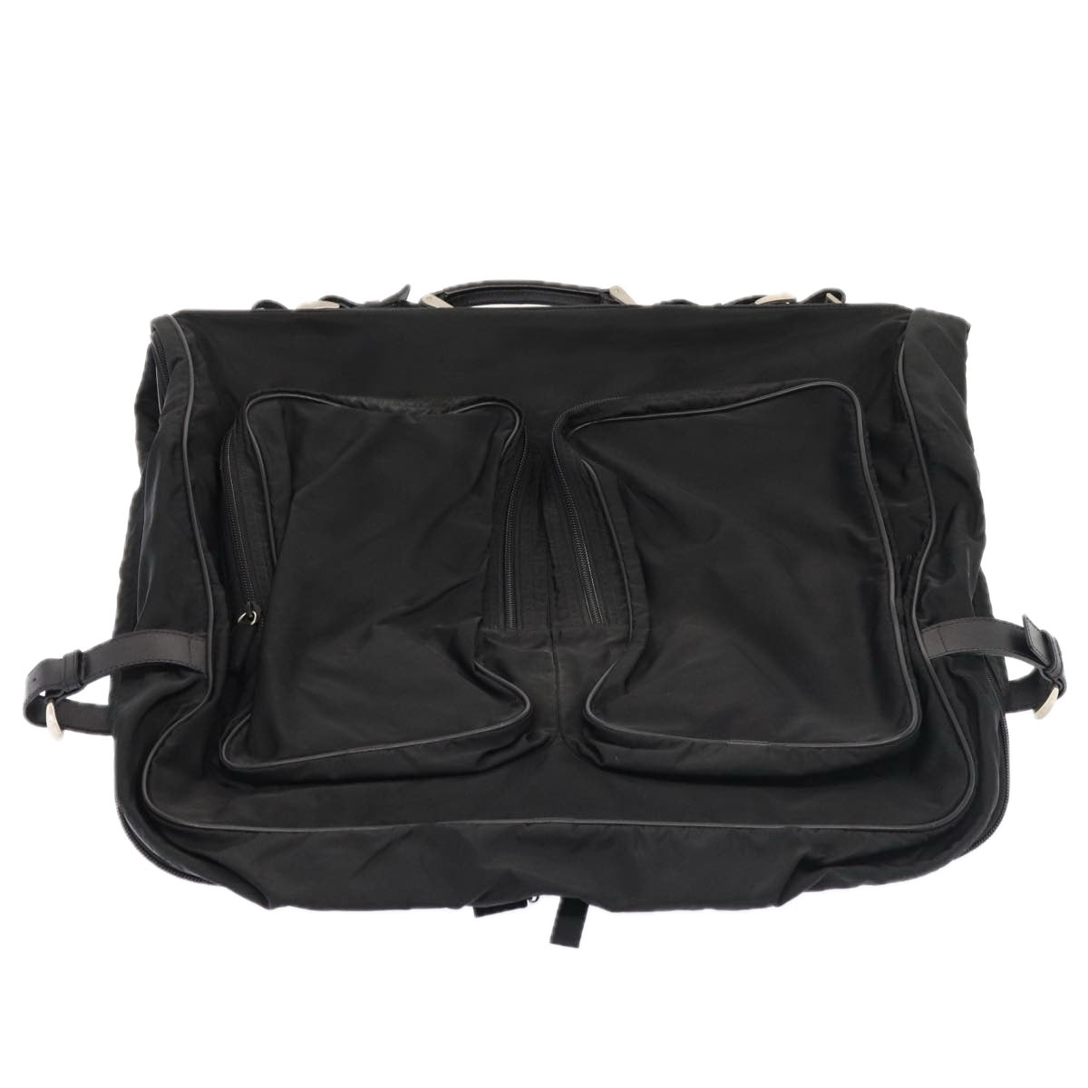Luxury Prada Garment Cover Nylon Black Silver  84549