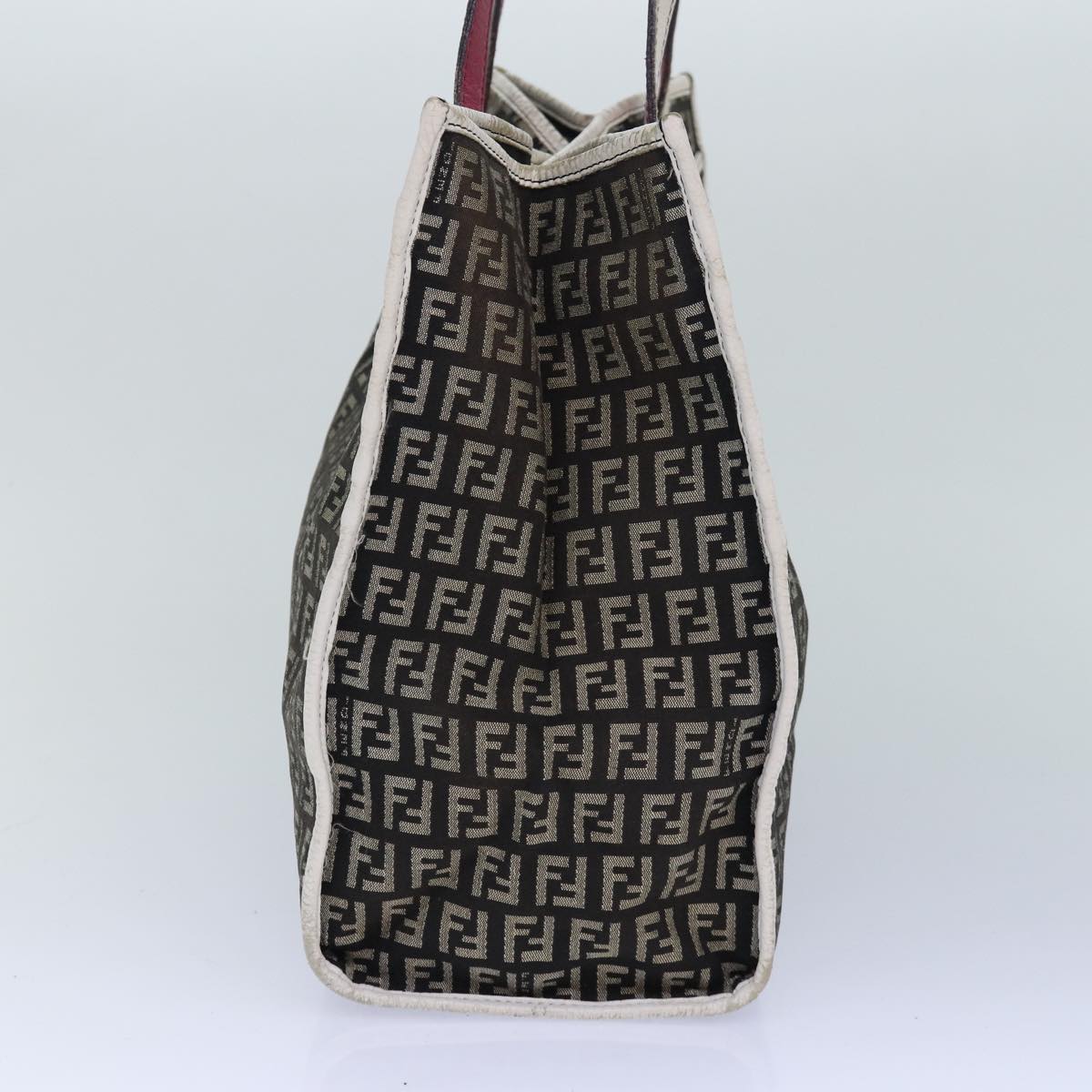Luxury Fendi Zucchino Canvas Tote Bag Brown Gold84553
